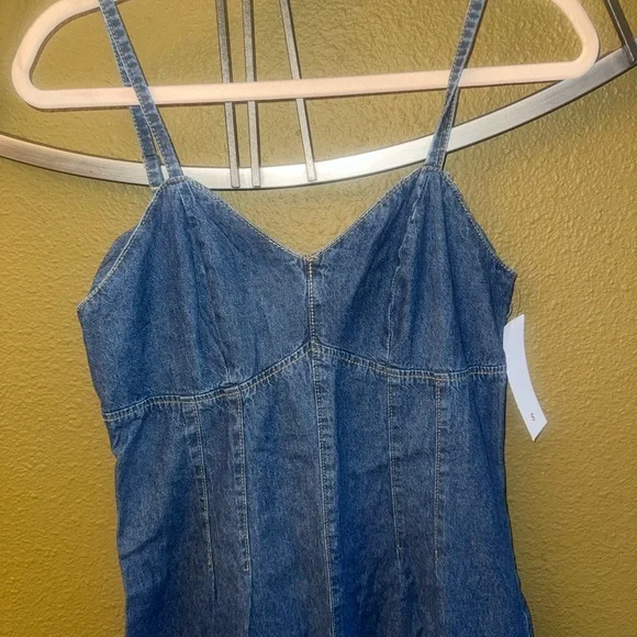 Blue Denim Jumpsuit - Picture 3 of 4